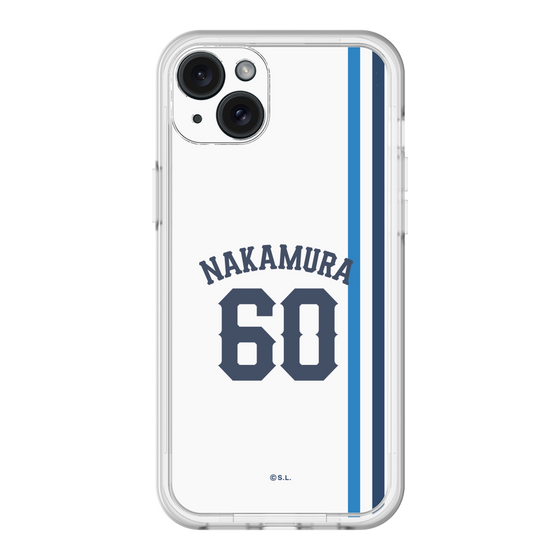 スリムプロテクションプレミアムケース［ 埼玉西武ライオンズ- #60 NAKAMURA - ホーム ］