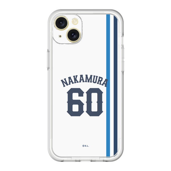 スリムプロテクションプレミアムケース［ 埼玉西武ライオンズ- #60 NAKAMURA - ホーム ］