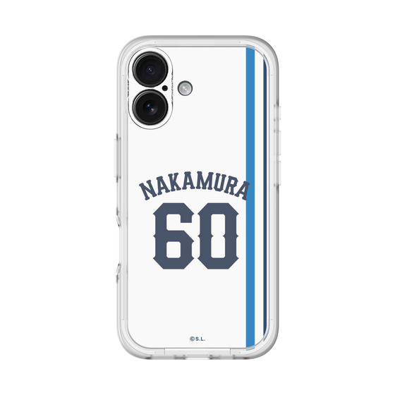 スリムプロテクションプレミアムケース［ 埼玉西武ライオンズ- #60 NAKAMURA - ホーム ］