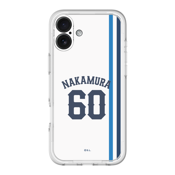 スリムプロテクションプレミアムケース［ 埼玉西武ライオンズ- #60 NAKAMURA - ホーム ］