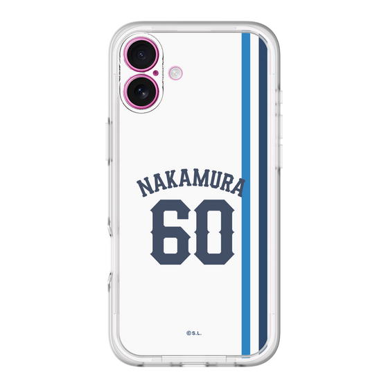 スリムプロテクションプレミアムケース［ 埼玉西武ライオンズ- #60 NAKAMURA - ホーム ］