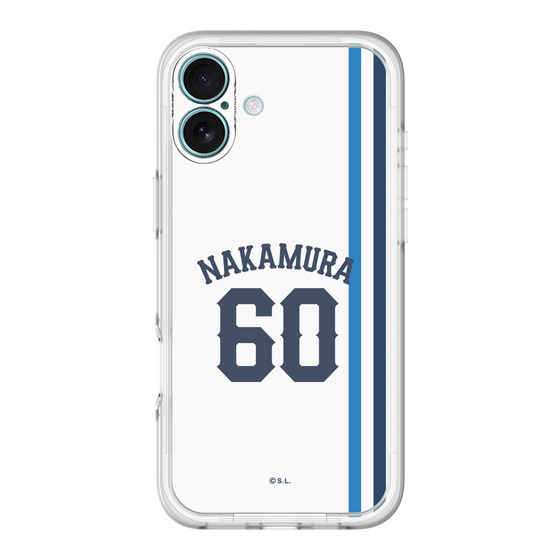 スリムプロテクションプレミアムケース［ 埼玉西武ライオンズ- #60 NAKAMURA - ホーム ］