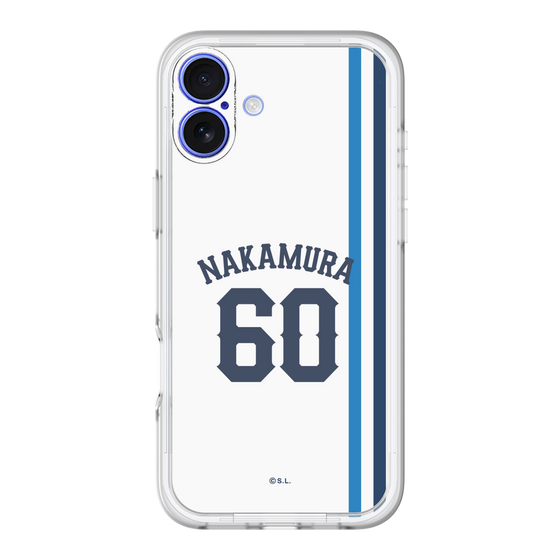 スリムプロテクションプレミアムケース［ 埼玉西武ライオンズ- #60 NAKAMURA - ホーム ］