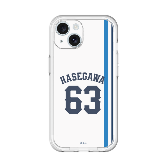 スリムプロテクションプレミアムケース［ 埼玉西武ライオンズ- #63 HASEGAWA - ホーム ］