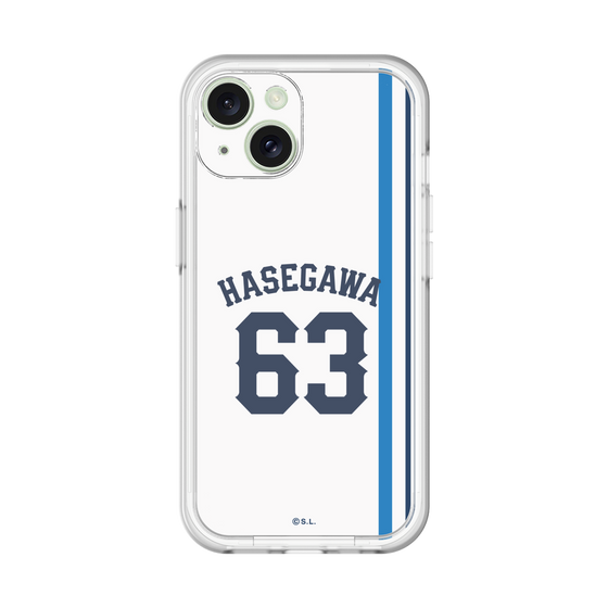 スリムプロテクションプレミアムケース［ 埼玉西武ライオンズ- #63 HASEGAWA - ホーム ］