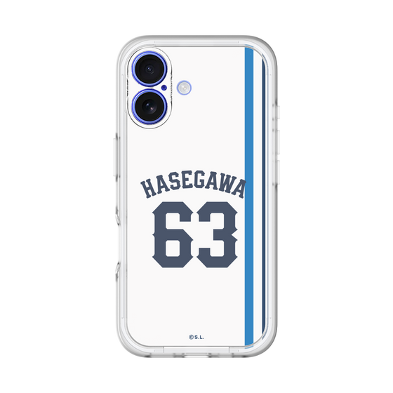 スリムプロテクションプレミアムケース［ 埼玉西武ライオンズ- #63 HASEGAWA - ホーム ］