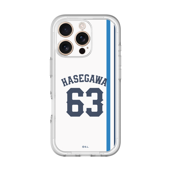 スリムプロテクションプレミアムケース［ 埼玉西武ライオンズ- #63 HASEGAWA - ホーム ］
