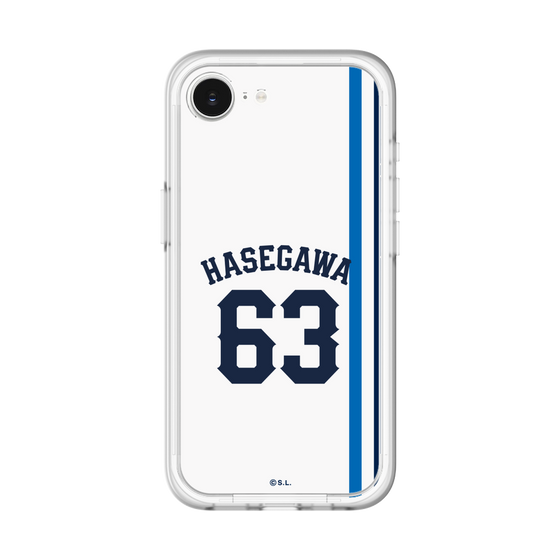 スリムプロテクションプレミアムケース［ 埼玉西武ライオンズ- #63 HASEGAWA - ホーム ］