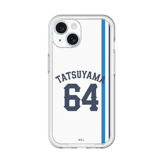 スリムプロテクションプレミアムケース［ 埼玉西武ライオンズ- #64 TATSUYAMA - ホーム ］