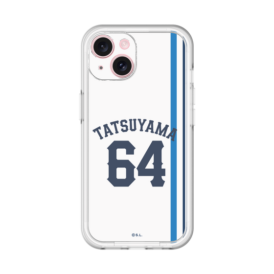 スリムプロテクションプレミアムケース［ 埼玉西武ライオンズ- #64 TATSUYAMA - ホーム ］