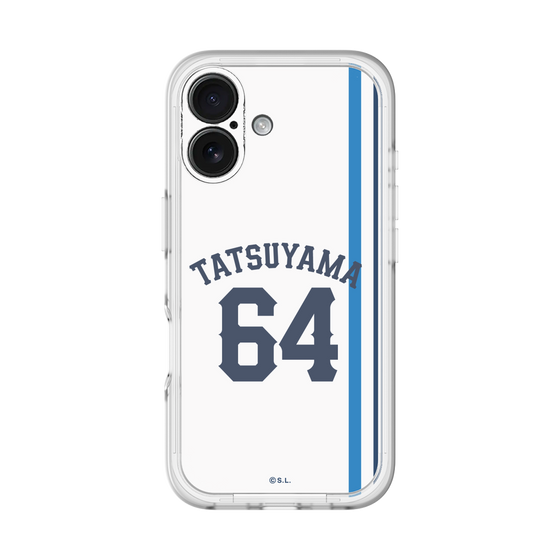 スリムプロテクションプレミアムケース［ 埼玉西武ライオンズ- #64 TATSUYAMA - ホーム ］