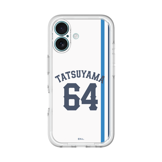 スリムプロテクションプレミアムケース［ 埼玉西武ライオンズ- #64 TATSUYAMA - ホーム ］