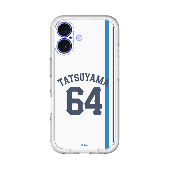 スリムプロテクションプレミアムケース［ 埼玉西武ライオンズ- #64 TATSUYAMA - ホーム ］