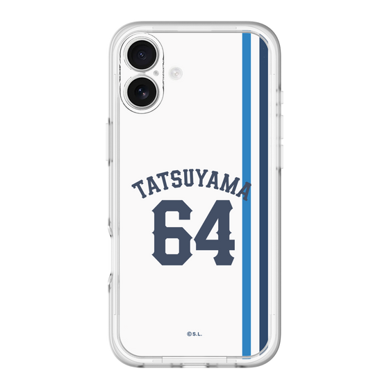 スリムプロテクションプレミアムケース［ 埼玉西武ライオンズ- #64 TATSUYAMA - ホーム ］