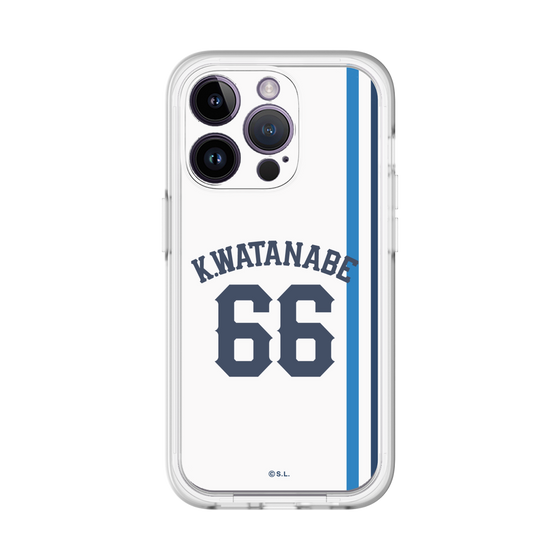 スリムプロテクションプレミアムケース［ 埼玉西武ライオンズ- #66 WATANABE - ホーム ］