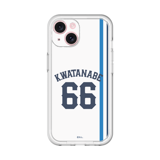 スリムプロテクションプレミアムケース［ 埼玉西武ライオンズ- #66 WATANABE - ホーム ］