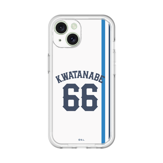 スリムプロテクションプレミアムケース［ 埼玉西武ライオンズ- #66 WATANABE - ホーム ］