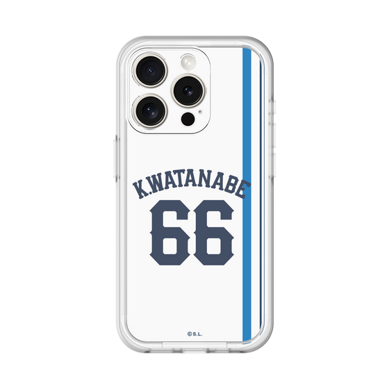 スリムプロテクションプレミアムケース［ 埼玉西武ライオンズ- #66 WATANABE - ホーム ］