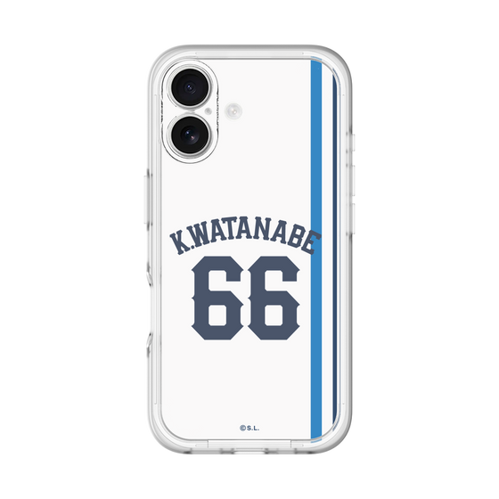 スリムプロテクションプレミアムケース［ 埼玉西武ライオンズ- #66 WATANABE - ホーム ］