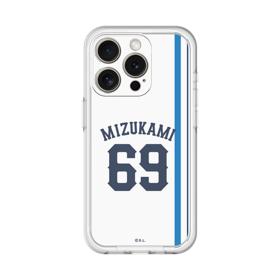 スリムプロテクションプレミアムケース［ 埼玉西武ライオンズ- #69 MIZUKAMI - ホーム ］