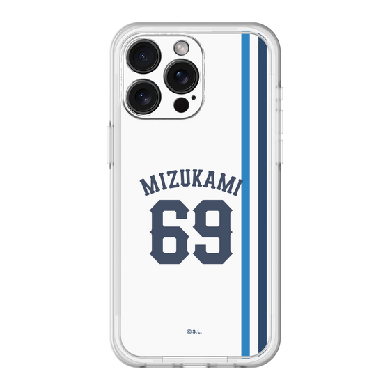 スリムプロテクションプレミアムケース［ 埼玉西武ライオンズ- #69 MIZUKAMI - ホーム ］