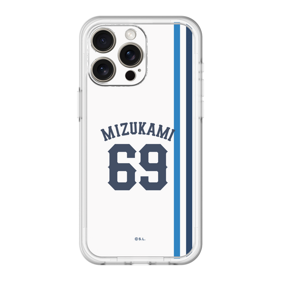 スリムプロテクションプレミアムケース［ 埼玉西武ライオンズ- #69 MIZUKAMI - ホーム ］