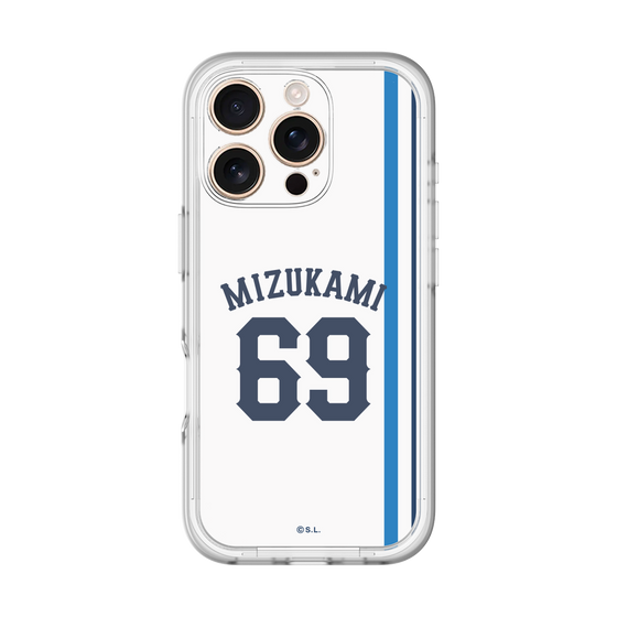 スリムプロテクションプレミアムケース［ 埼玉西武ライオンズ- #69 MIZUKAMI - ホーム ］