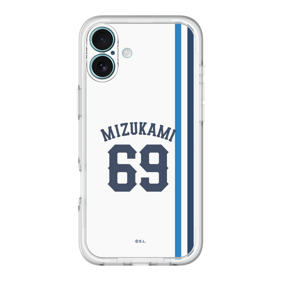 スリムプロテクションプレミアムケース［ 埼玉西武ライオンズ- #69 MIZUKAMI - ホーム ］