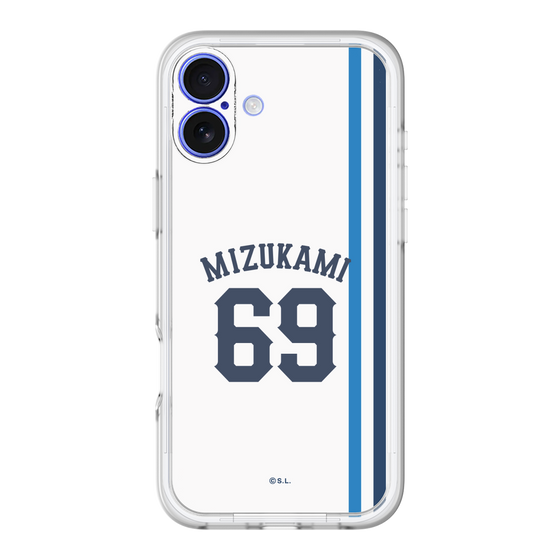 スリムプロテクションプレミアムケース［ 埼玉西武ライオンズ- #69 MIZUKAMI - ホーム ］