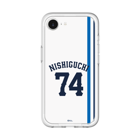 スリムプロテクションプレミアムケース［ 埼玉西武ライオンズ- #74 NISHIGUCHI - ホーム ］