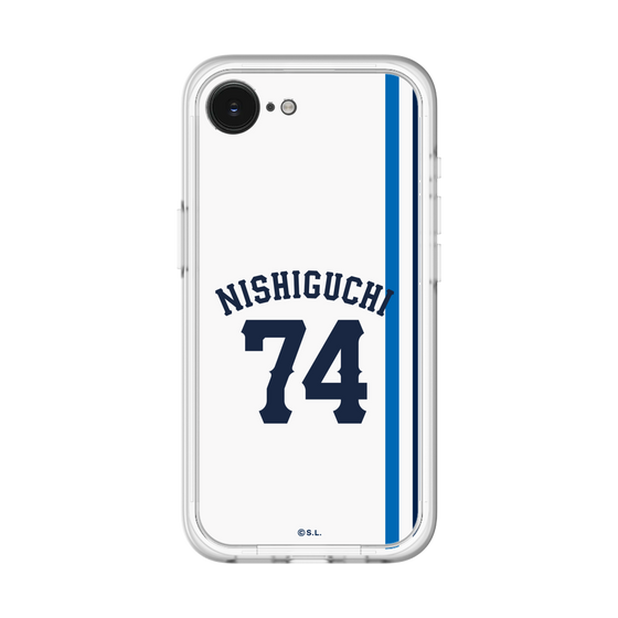 スリムプロテクションプレミアムケース［ 埼玉西武ライオンズ- #74 NISHIGUCHI - ホーム ］
