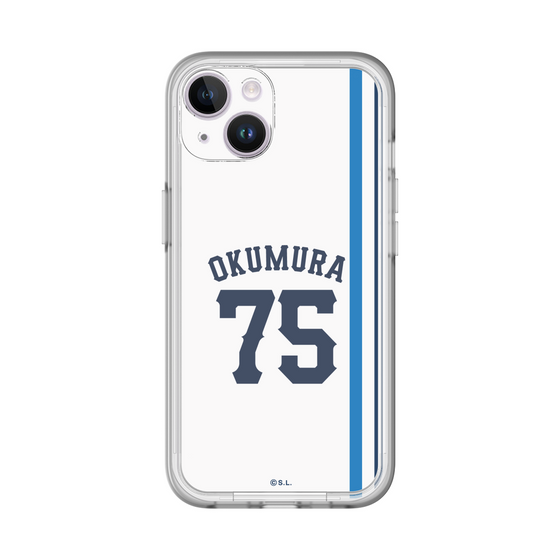 スリムプロテクションプレミアムケース［ 埼玉西武ライオンズ- #75 OKUMURA - ホーム ］