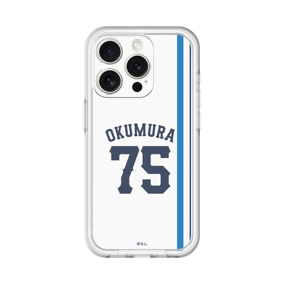 スリムプロテクションプレミアムケース［ 埼玉西武ライオンズ- #75 OKUMURA - ホーム ］