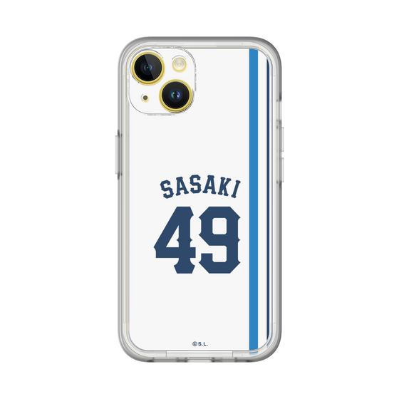 スリムプロテクションプレミアムケース［ 埼玉西武ライオンズ- #49 SASAKI - ホーム ］