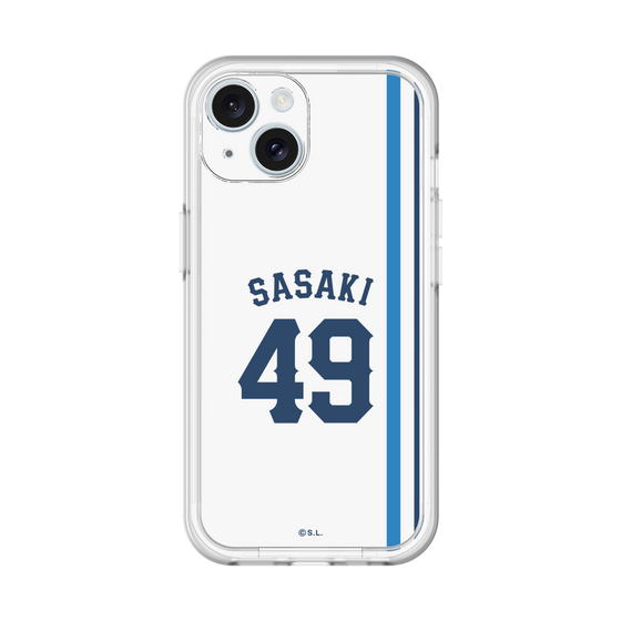 スリムプロテクションプレミアムケース［ 埼玉西武ライオンズ- #49 SASAKI - ホーム ］