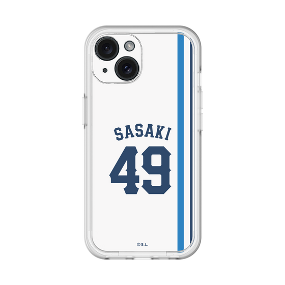 スリムプロテクションプレミアムケース［ 埼玉西武ライオンズ- #49 SASAKI - ホーム ］