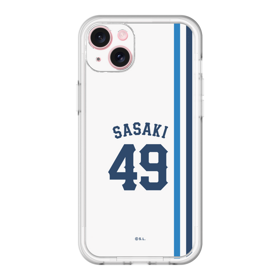 スリムプロテクションプレミアムケース［ 埼玉西武ライオンズ- #49 SASAKI - ホーム ］