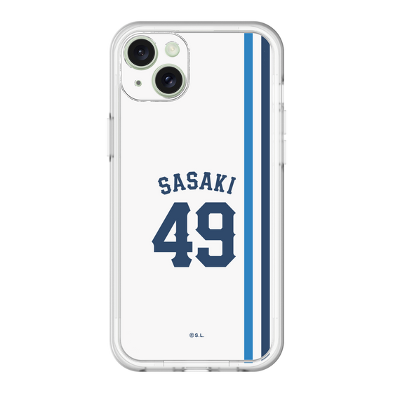 スリムプロテクションプレミアムケース［ 埼玉西武ライオンズ- #49 SASAKI - ホーム ］