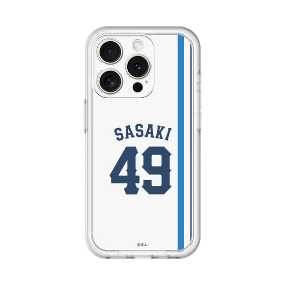 スリムプロテクションプレミアムケース［ 埼玉西武ライオンズ- #49 SASAKI - ホーム ］