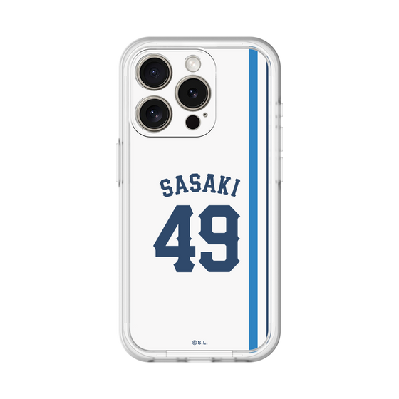 スリムプロテクションプレミアムケース［ 埼玉西武ライオンズ- #49 SASAKI - ホーム ］