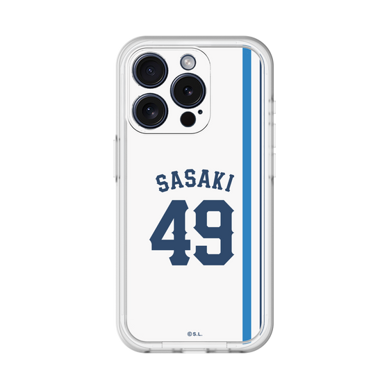 スリムプロテクションプレミアムケース［ 埼玉西武ライオンズ- #49 SASAKI - ホーム ］