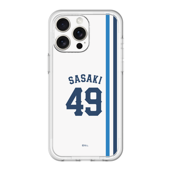 スリムプロテクションプレミアムケース［ 埼玉西武ライオンズ- #49 SASAKI - ホーム ］