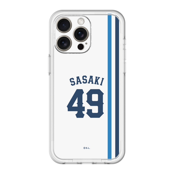 スリムプロテクションプレミアムケース［ 埼玉西武ライオンズ- #49 SASAKI - ホーム ］