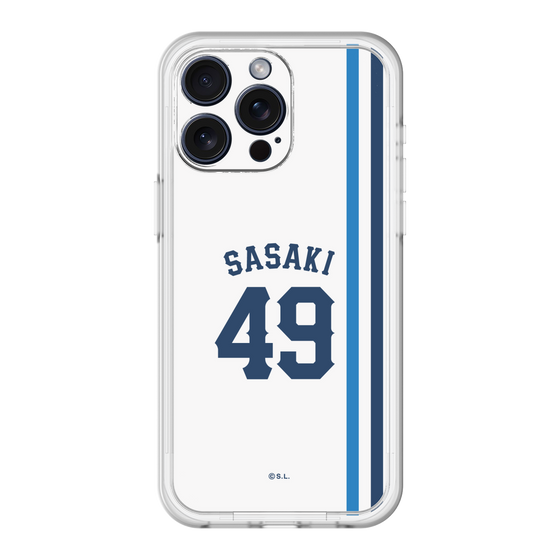 スリムプロテクションプレミアムケース［ 埼玉西武ライオンズ- #49 SASAKI - ホーム ］