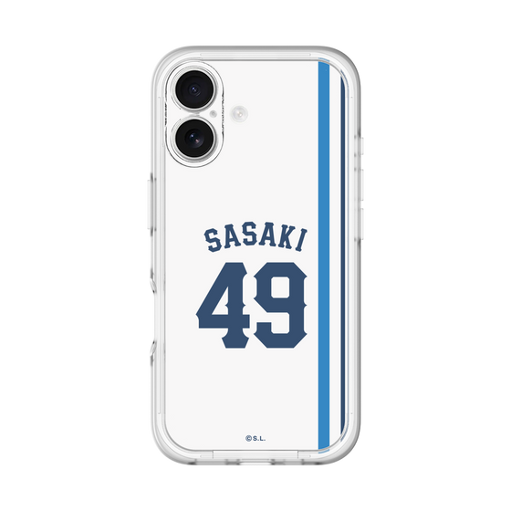 スリムプロテクションプレミアムケース［ 埼玉西武ライオンズ- #49 SASAKI - ホーム ］