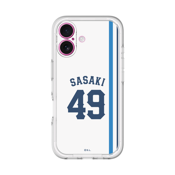 スリムプロテクションプレミアムケース［ 埼玉西武ライオンズ- #49 SASAKI - ホーム ］