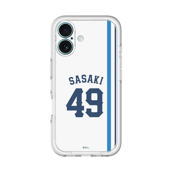 スリムプロテクションプレミアムケース［ 埼玉西武ライオンズ- #49 SASAKI - ホーム ］
