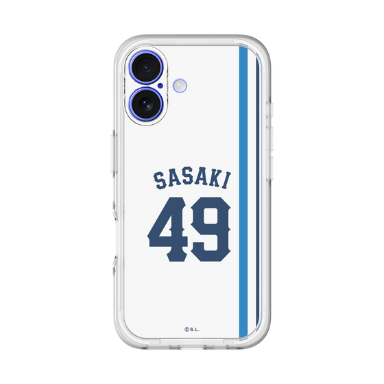 スリムプロテクションプレミアムケース［ 埼玉西武ライオンズ- #49 SASAKI - ホーム ］
