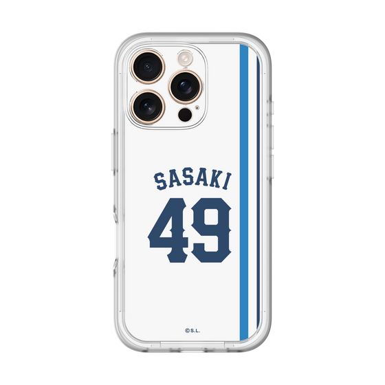 スリムプロテクションプレミアムケース［ 埼玉西武ライオンズ- #49 SASAKI - ホーム ］