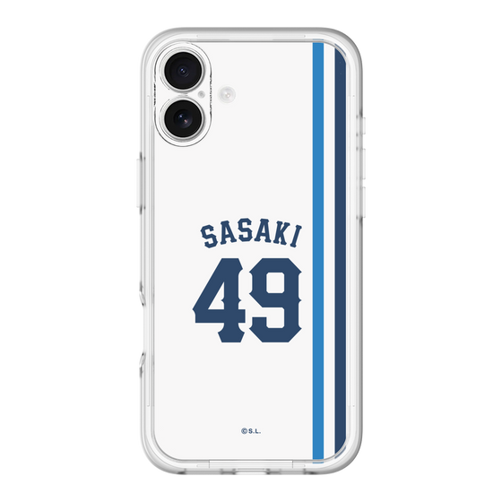 スリムプロテクションプレミアムケース［ 埼玉西武ライオンズ- #49 SASAKI - ホーム ］